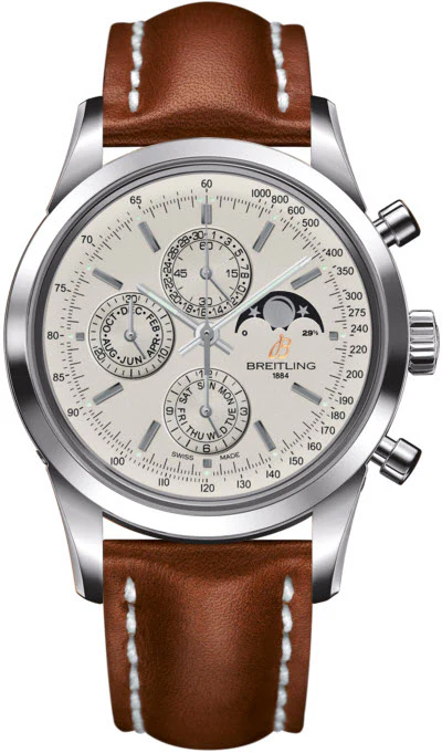 Breitling Watch Transocean Chronograph 1461 Mercury Silver