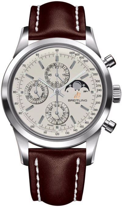 Breitling Watch Transocean Chronograph 1461 Mercury Silver