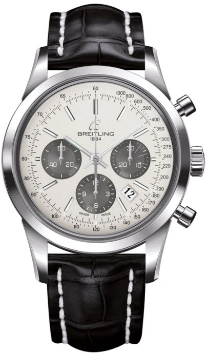 Breitling Watch Transocean Chronograph Croco Tang Type