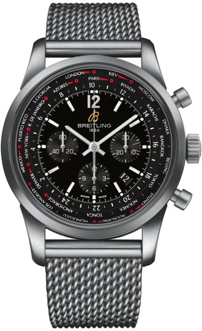 Breitling Watch Transocean Unitime Black