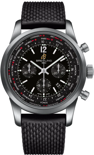 Breitling Watch Transocean Unitime Black