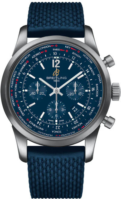 Breitling Watch Transocean Unitime Midnight Blue