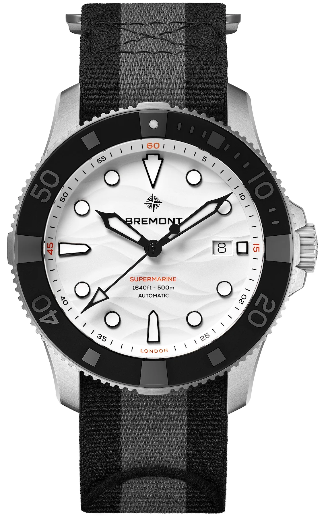 Bremont Supermarine 500M Polar White Nato Watch