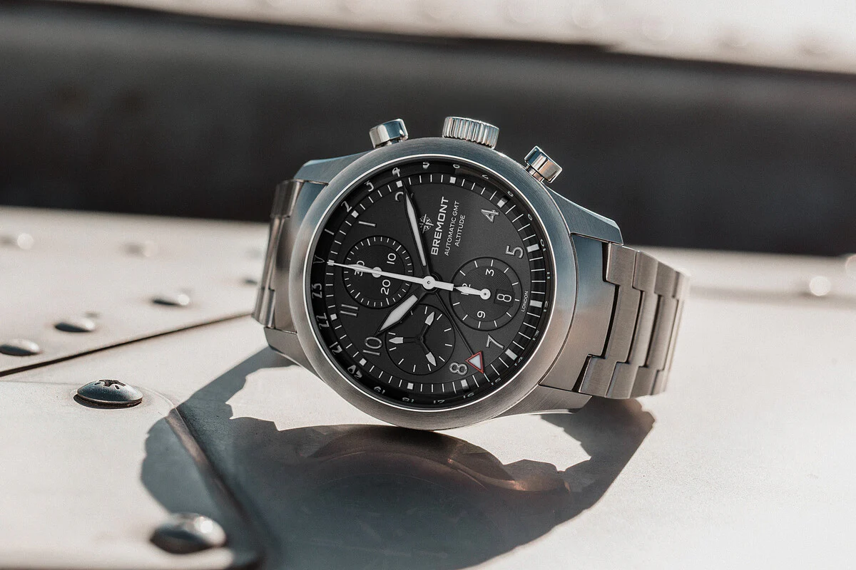 Bremont Altitude Chronograph GMT Black Bracelet Watch - Image 4