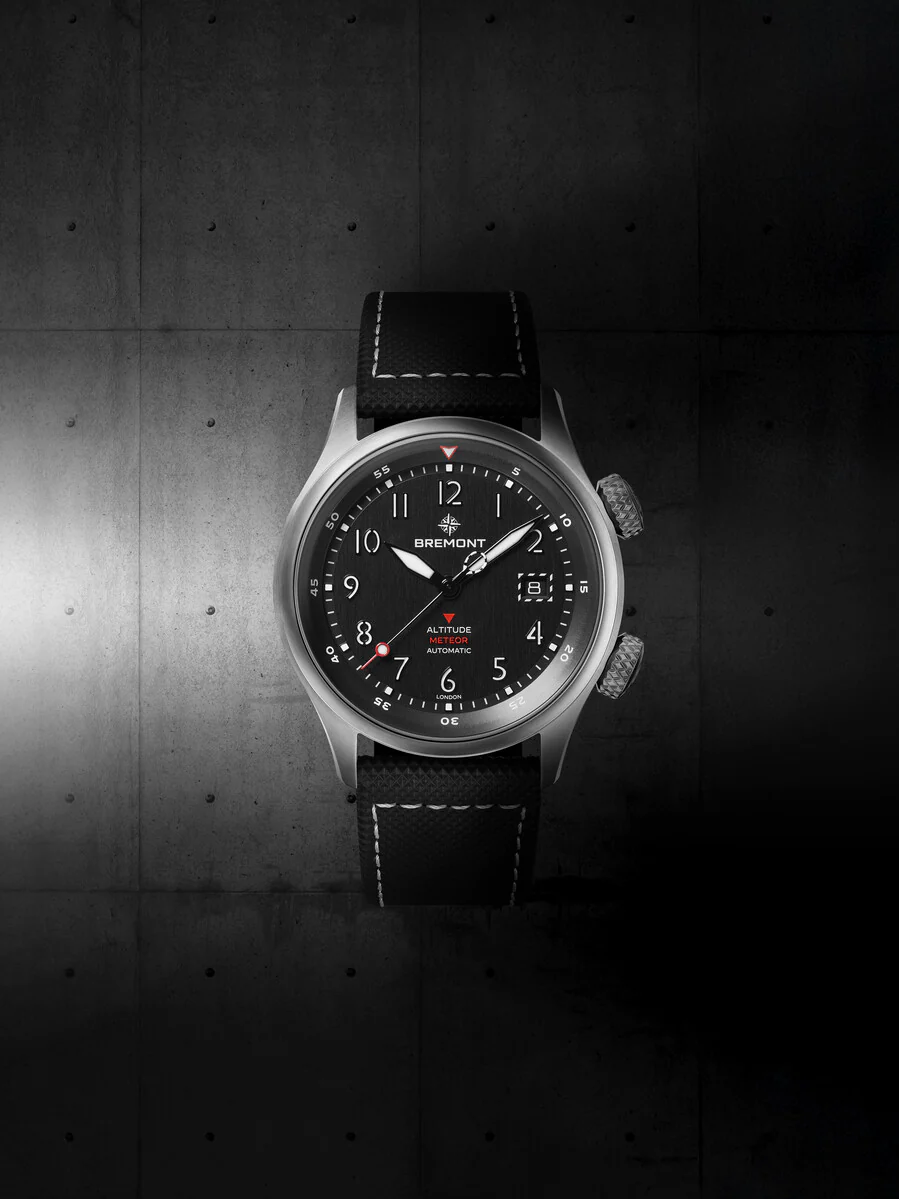 Bremont Altitude MB Meteor Black DLC Barrel Leather Watch - Image 4