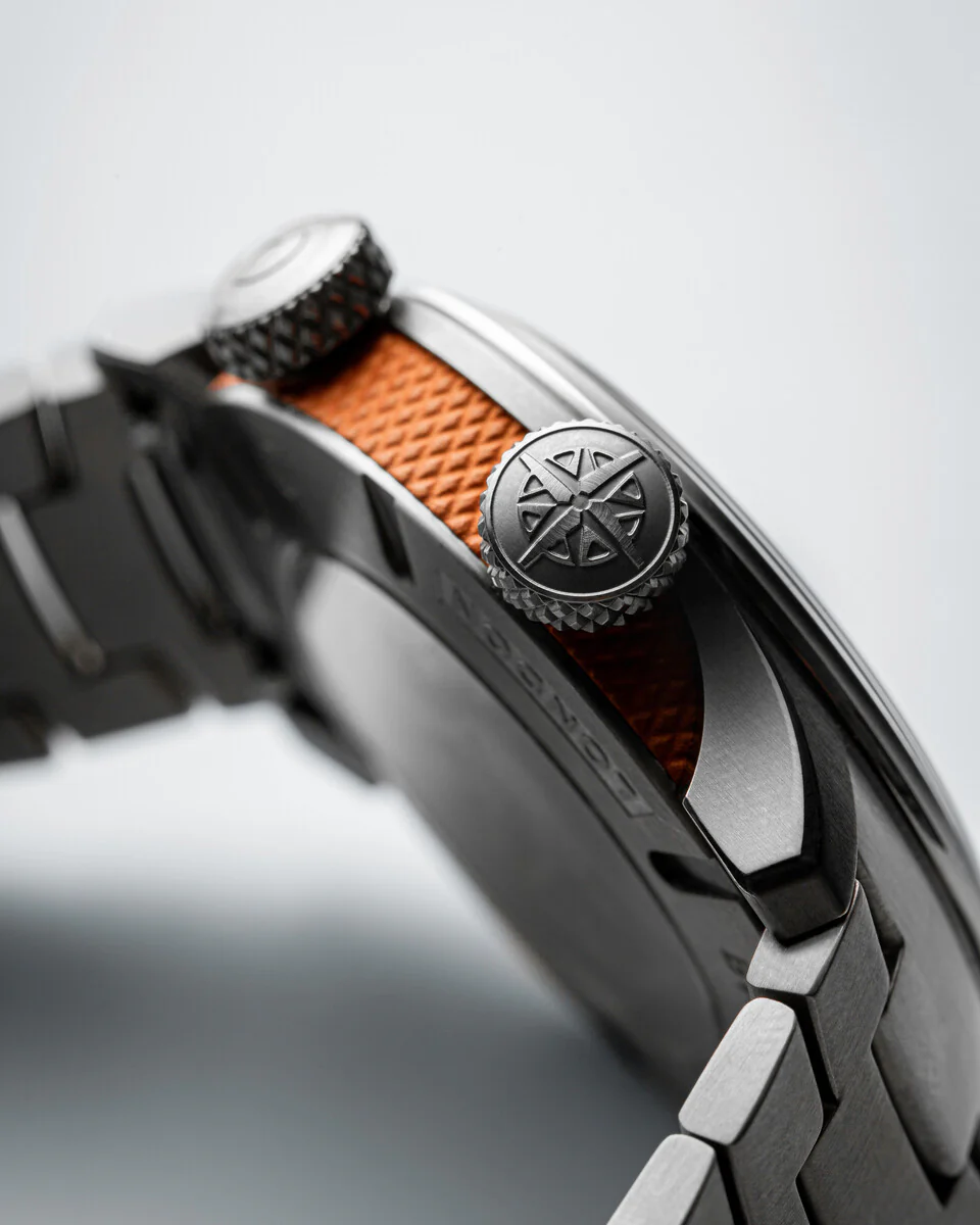 Bremont Altitude MB Meteor Black Orange Barrel Bracelet Watch - Image 6