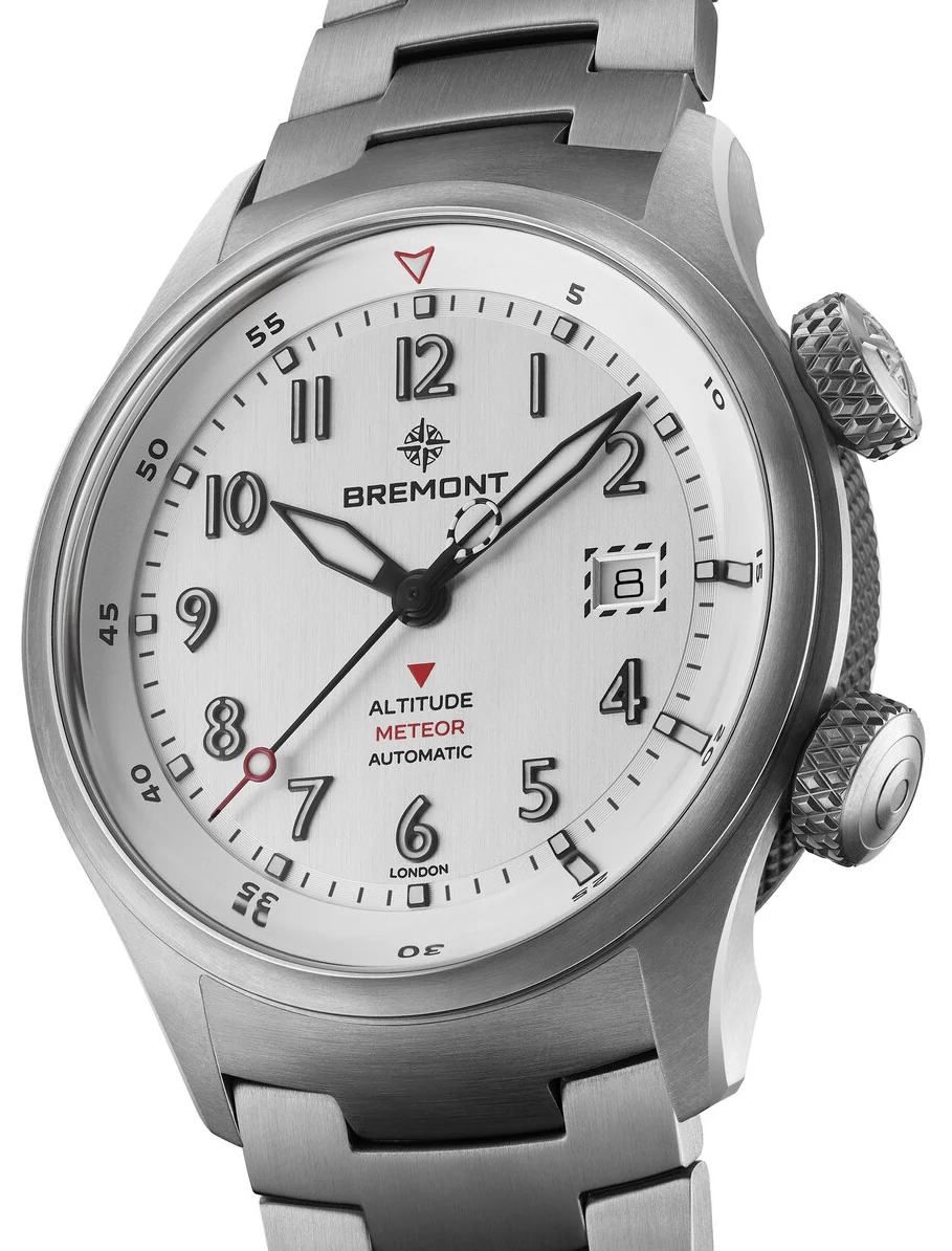 Bremont Altitude MB Meteor Silver Titanium Barrel Bracelet Watch - Image 2