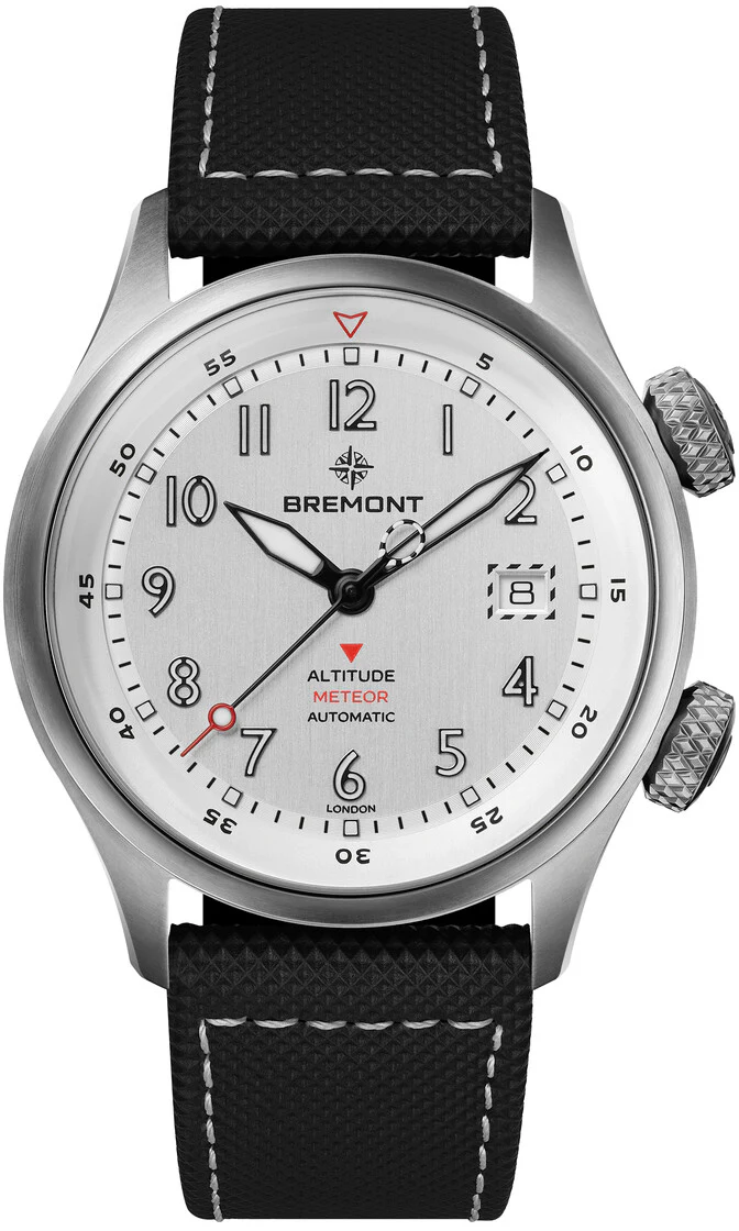 Bremont Altitude MB Meteor Silver Titanium Barrel Leather Watch