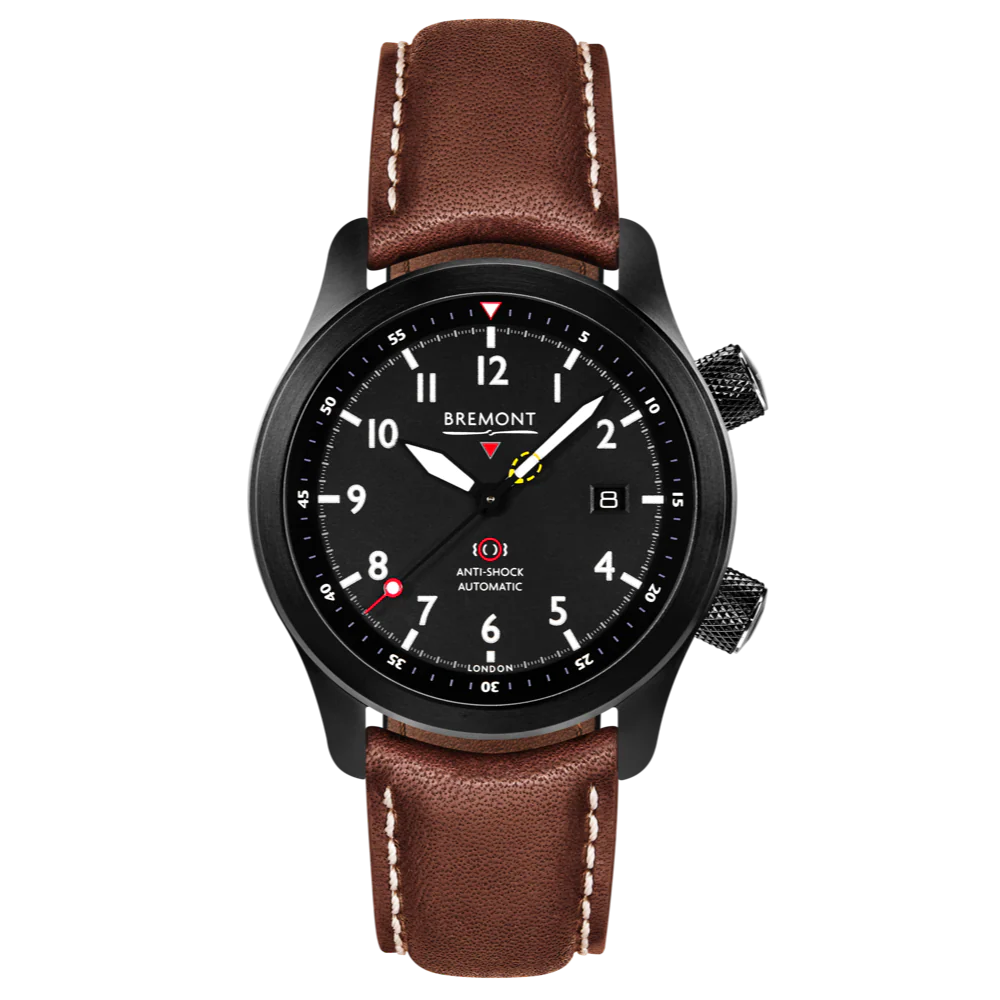Bremont Watch MBII Custom DLC Black Dial with Anthracite Barrel & Closed Case Back - Image 2