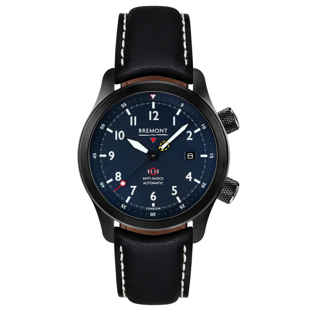 Bremont Watch MBII Custom DLC Blue Dial with Green Barrel & Closed Case Back - Image 11