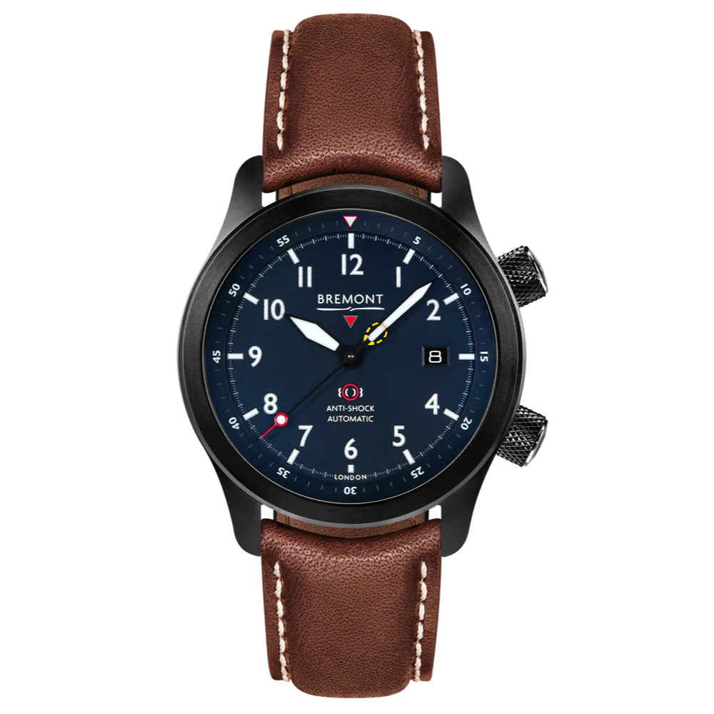 Bremont Watch MBII Custom DLC Blue Dial with Purple Barrel & Closed Case Back - Image 2