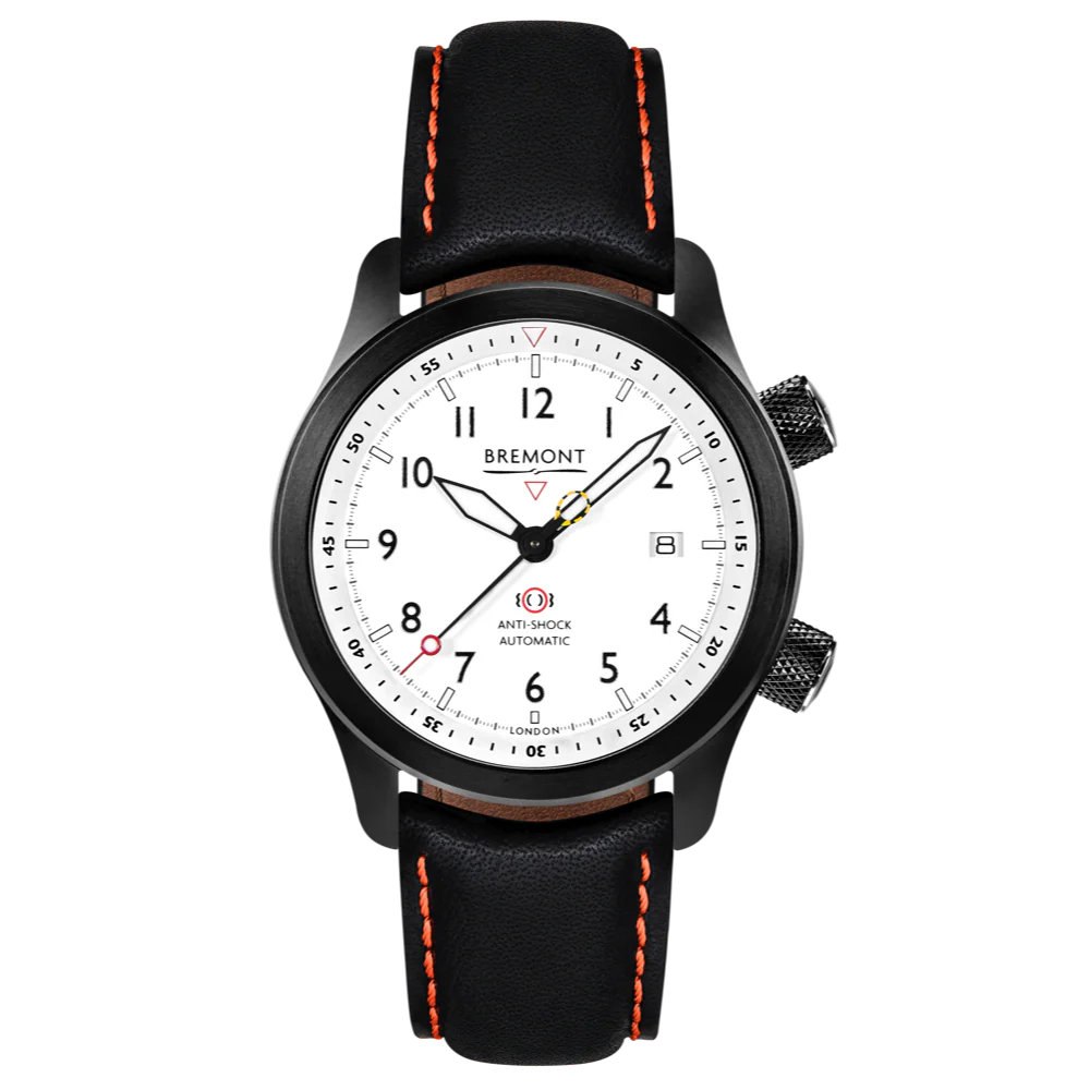 Bremont Watch MBII Custom DLC White Dial with Anthracite Barrel & Open Case Back - Image 7