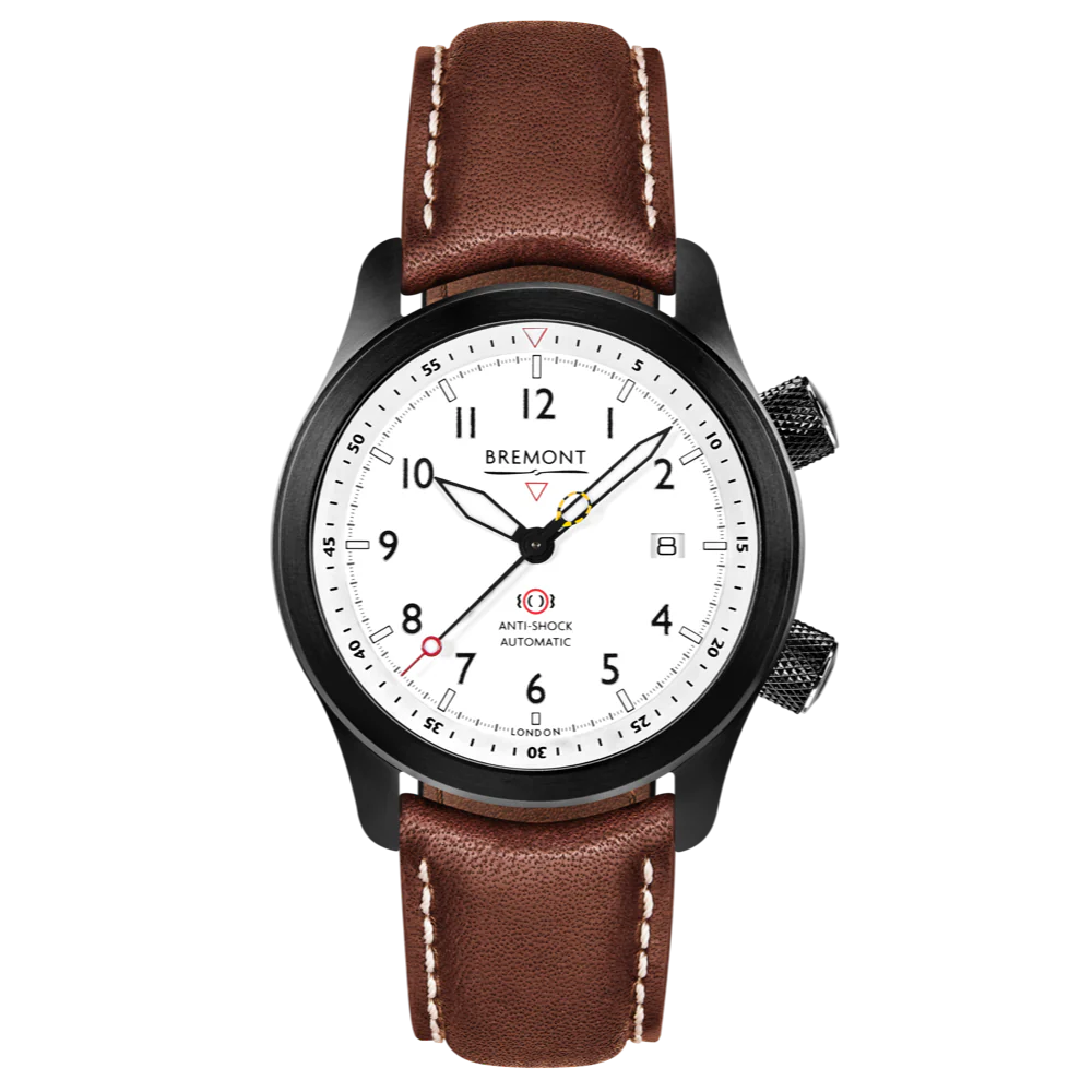 Bremont Watch MBII Custom DLC White Dial with Purple Barrel & Closed Case Back - Image 2