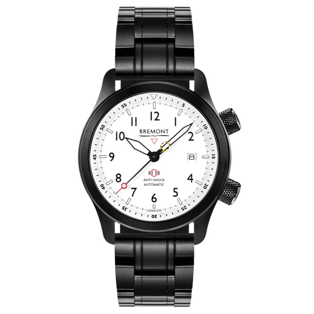 Bremont Watch MBII Custom DLC White Dial with Purple Barrel & Open Case Back - Image 9