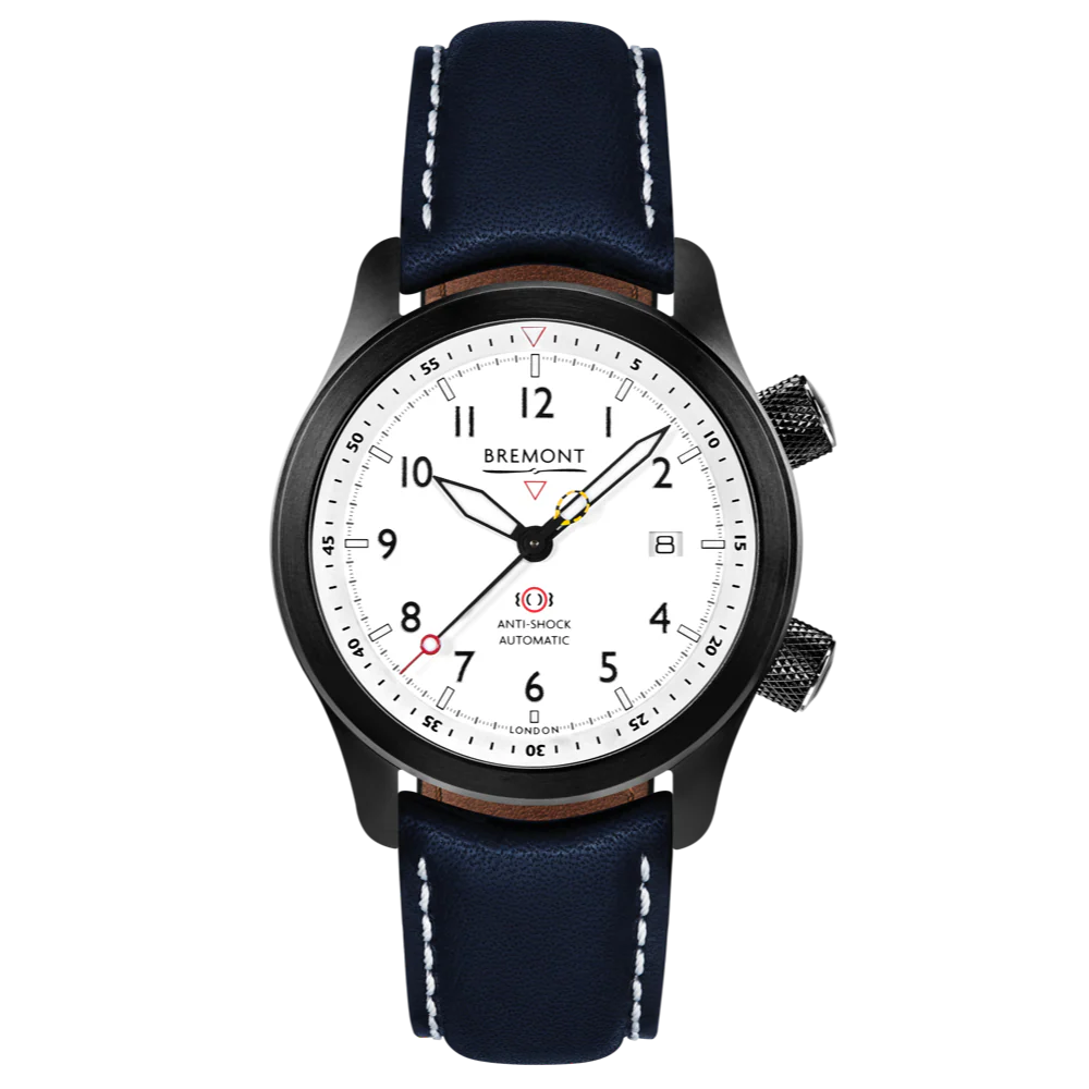 Bremont Watch MBII Custom DLC White Dial with Titanium Barrel & Closed Case Back