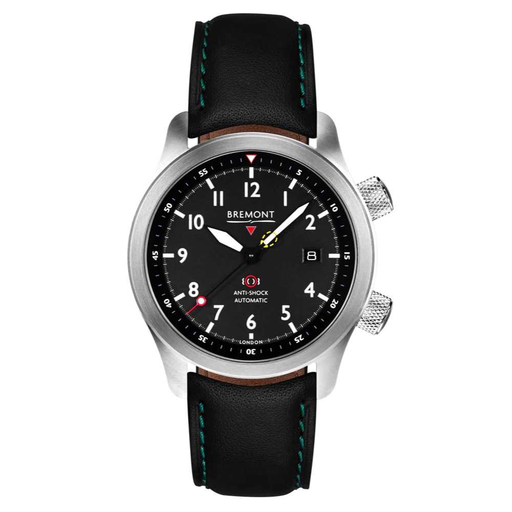 Bremont Watch MBII Custom Stainless Steel Black Dial with Titanium Barrel & Closed Case Back - Image 5