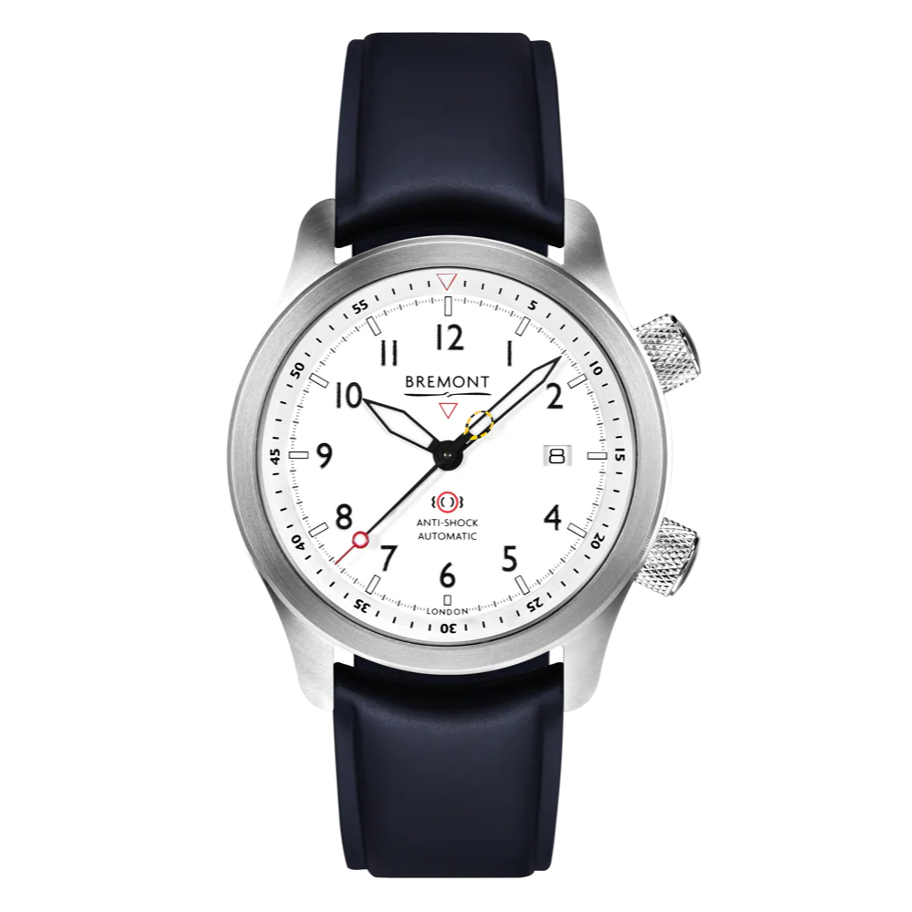 Bremont Watch MBII Custom Stainless Steel White Dial with Bronze Barrel & Closed Case Back - Image 3