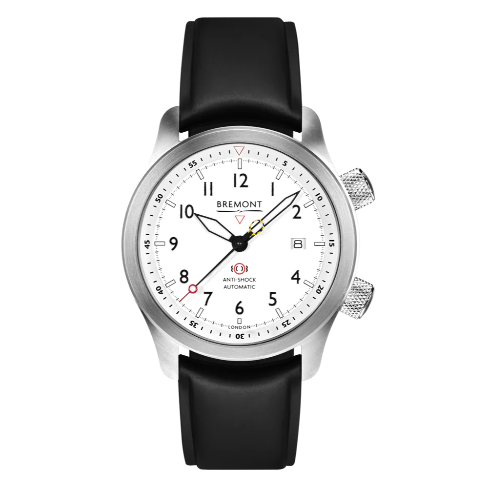 Bremont Watch MBII Custom Stainless Steel White Dial with Bronze Barrel & Closed Case Back - Image 4