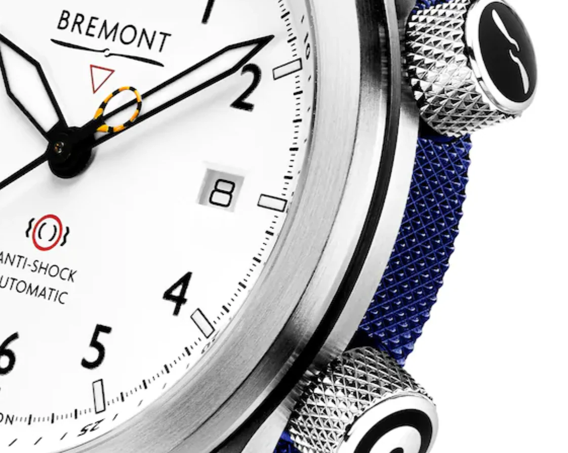 Bremont Watch MBII White Blue Barrel Closed Case Back D - Image 2