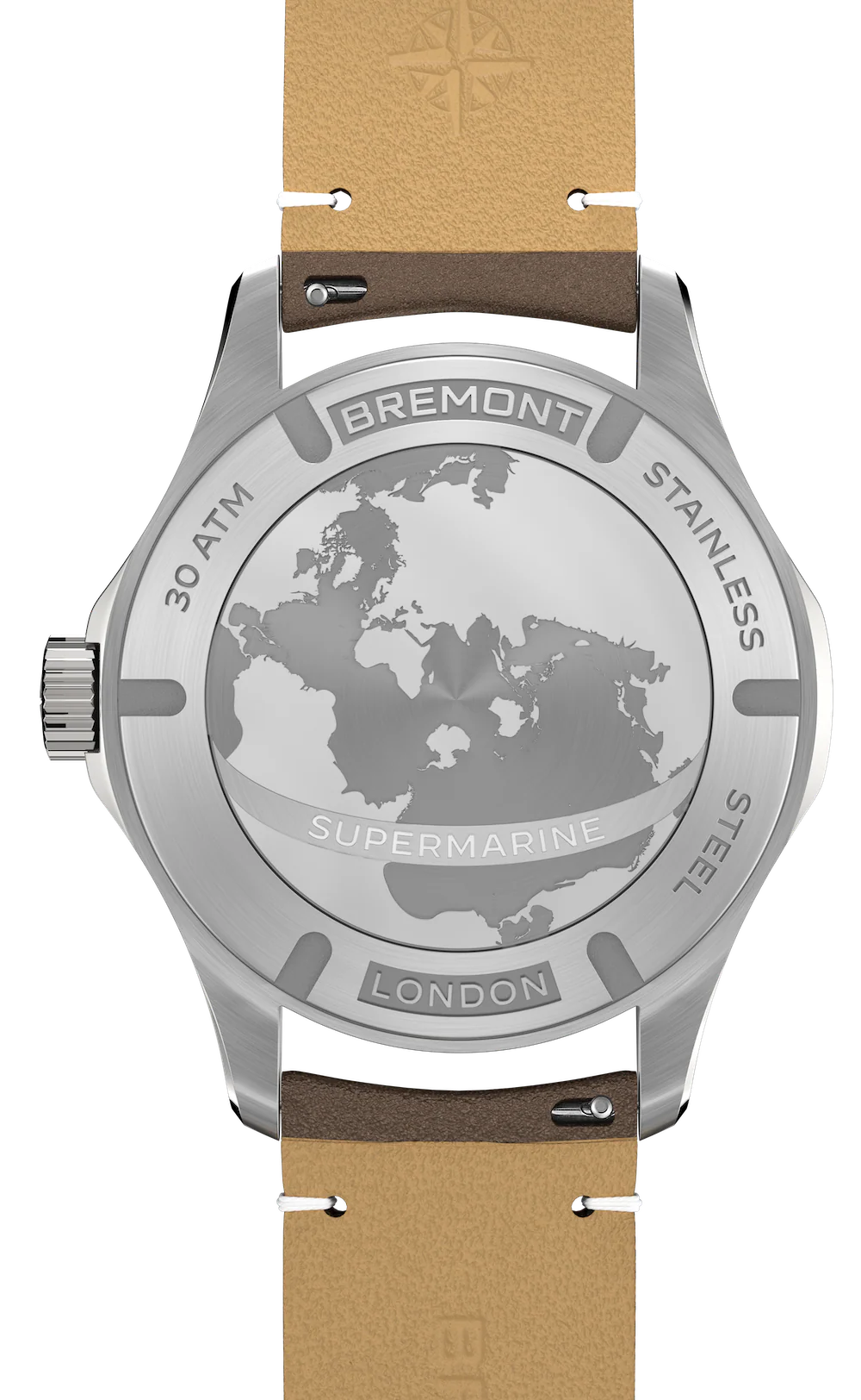 Bremont Supermarine 300M Date Black Leather Watch - Image 2
