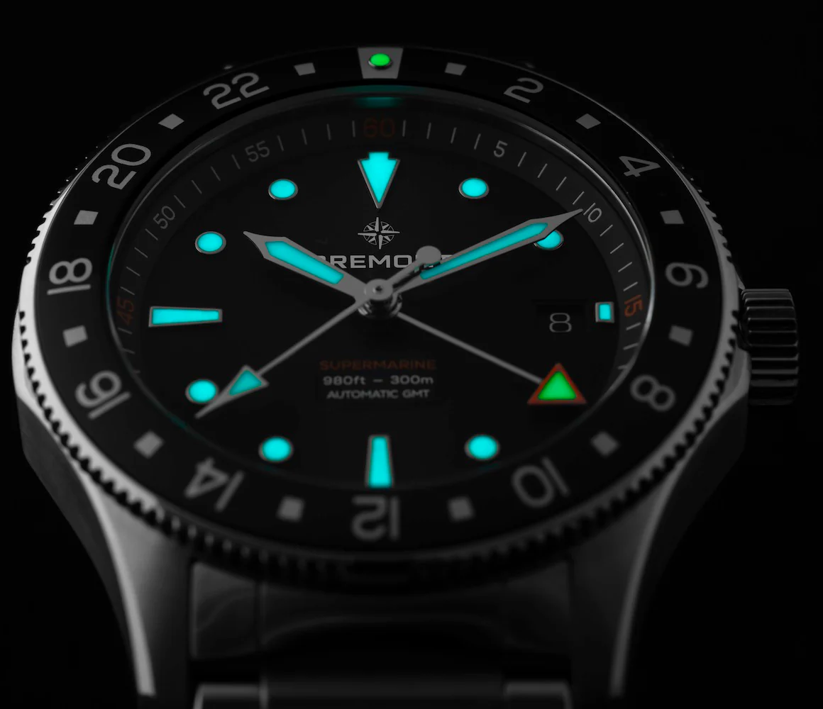 Bremont Supermarine 300M GMT Blue Black Bracelet Limited Edition Watch - Image 4