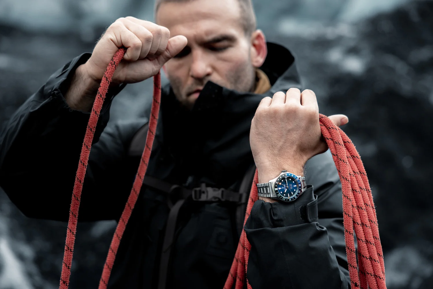 Bremont Supermarine 300M GMT Blue Black Bracelet Limited Edition Watch - Image 6