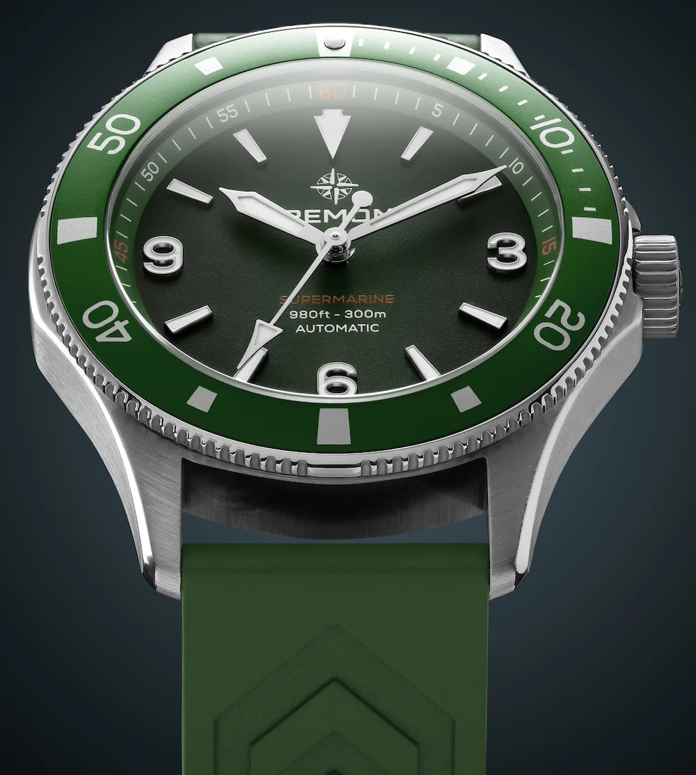 Bremont Supermarine 300M Green Rubber Watch - Image 4