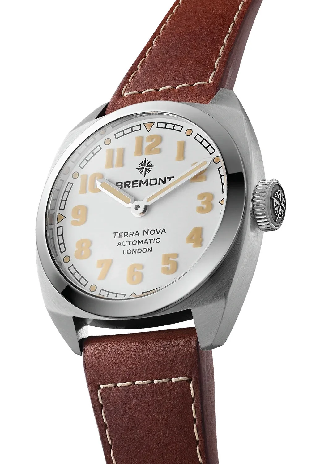 Bremont Terra Nova 38 White Leather Watch - Image 3