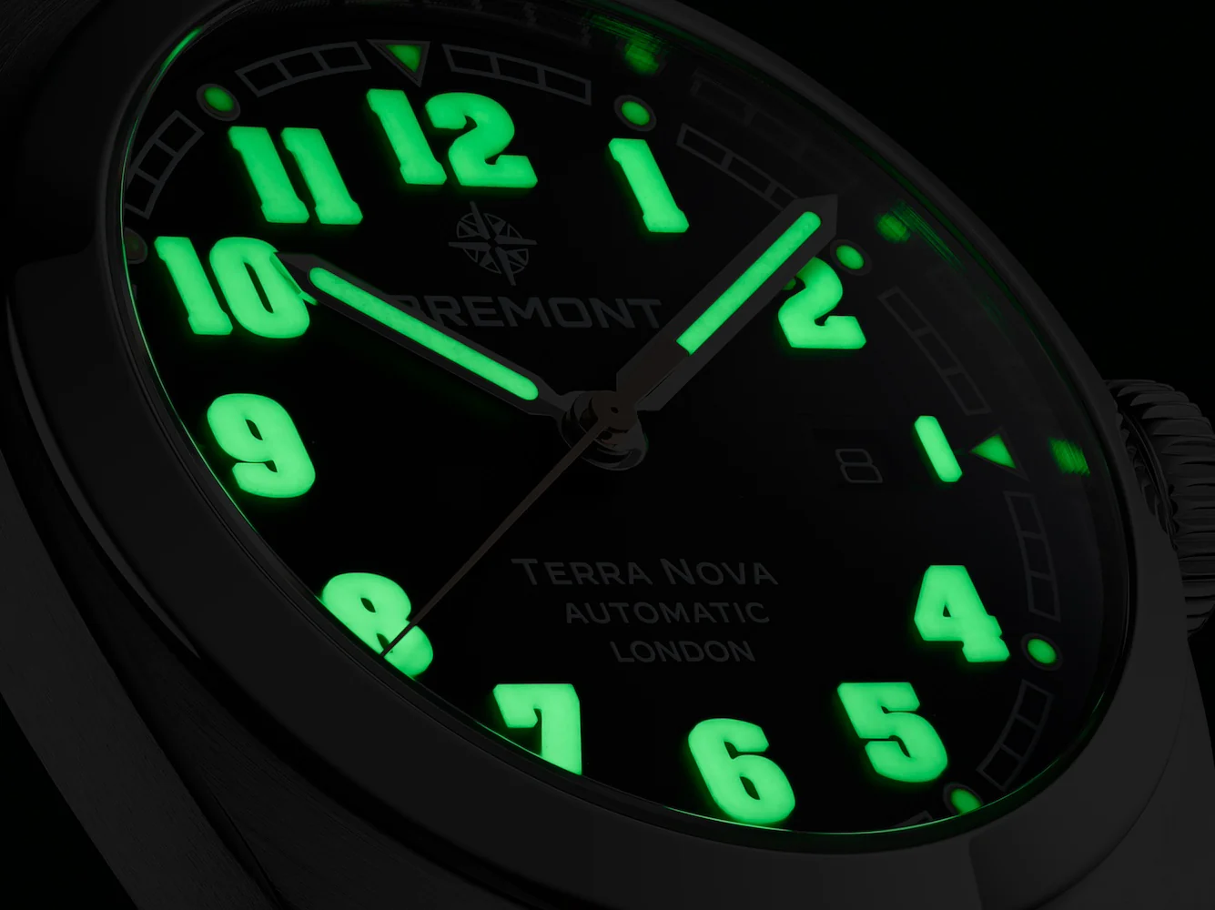 Bremont Terra Nova 40.5 Date Black Leather Watch - Image 3