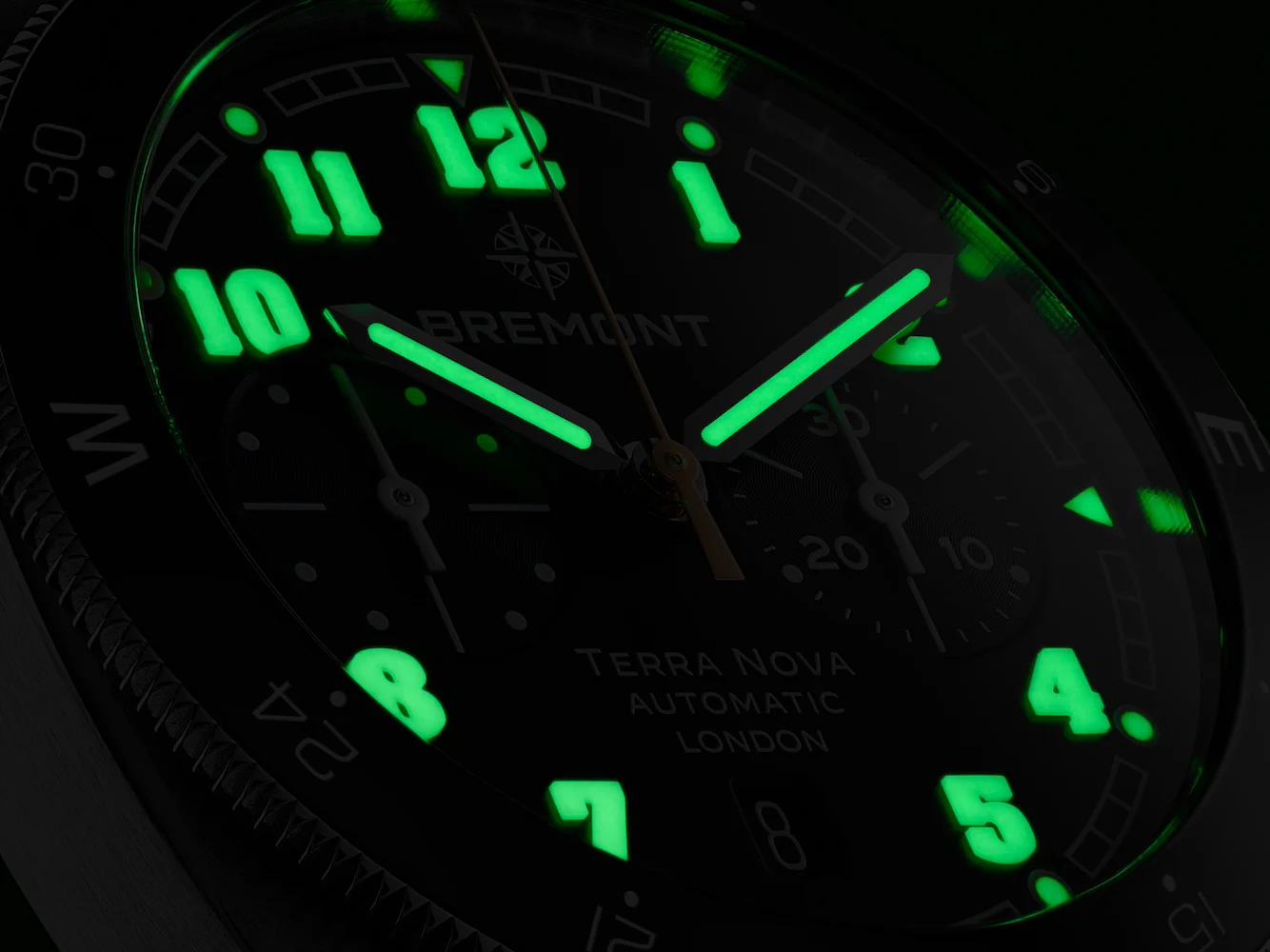 Bremont Terra Nova 42.5 Steel Chronograph Leather Watch - Image 5