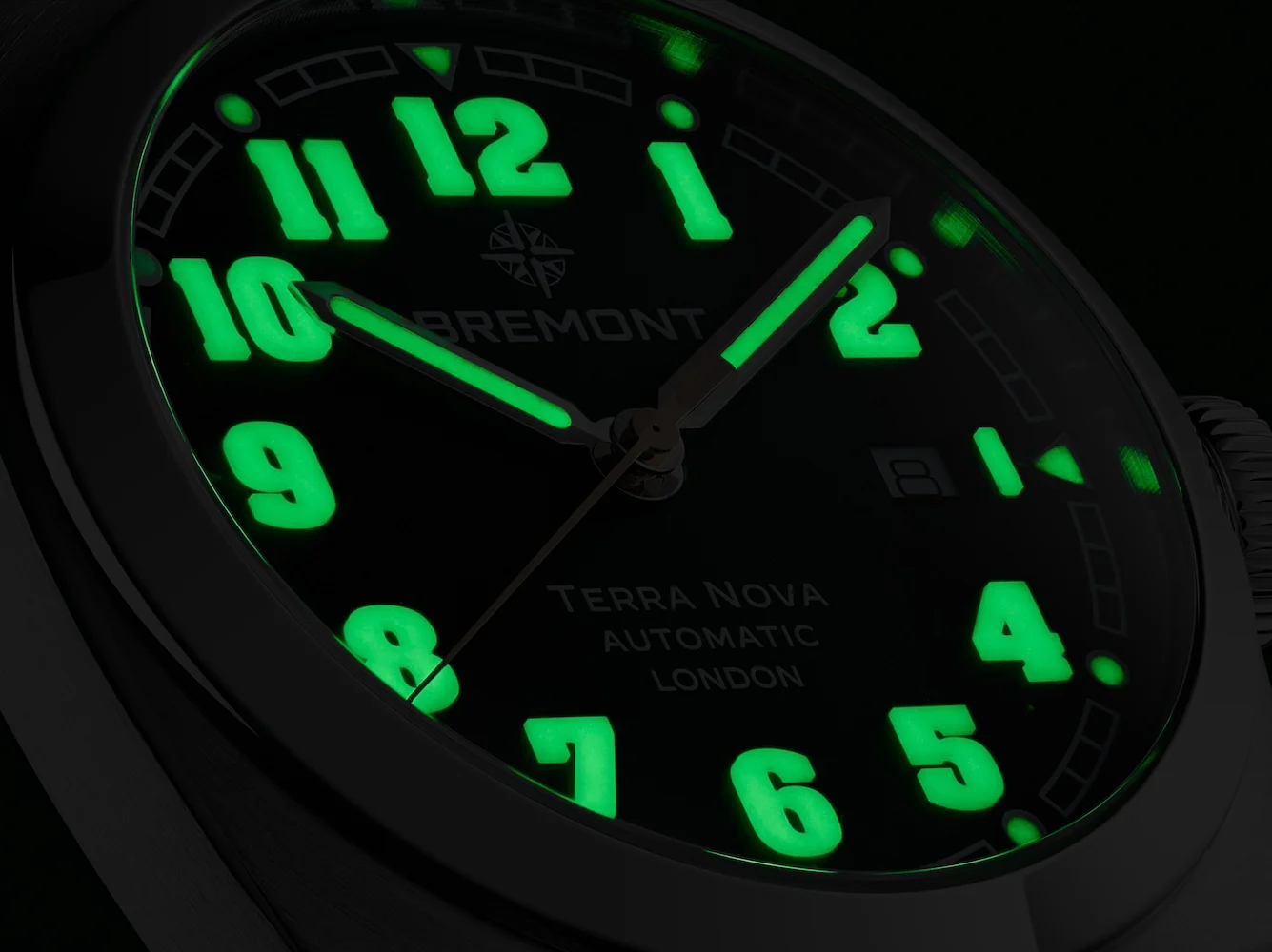 Bremont Terra Nova 40.5 Date Green Nato Watch - Image 4