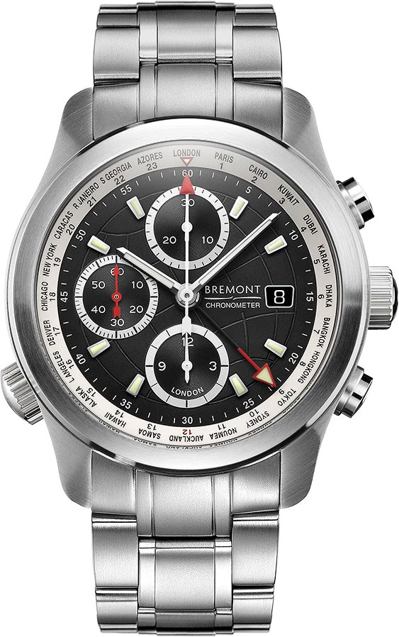 Bremont Watch World Timer ALT1-WT Black Bracelet