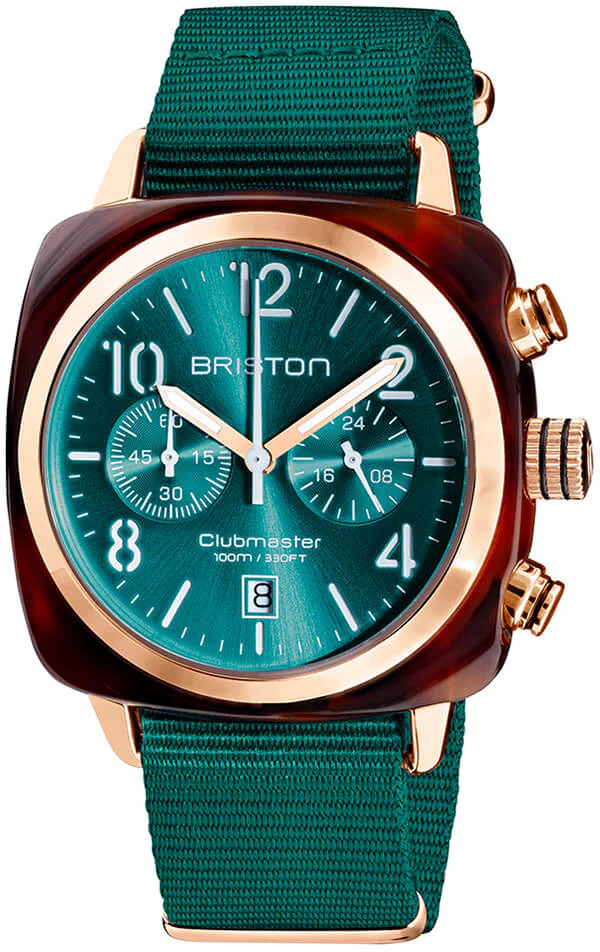 Briston Watch Clubmaster Classic Acetate Gold