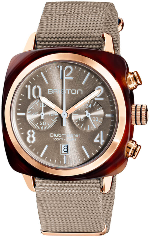 Briston Watch Clubmaster Classic Acetate Gold