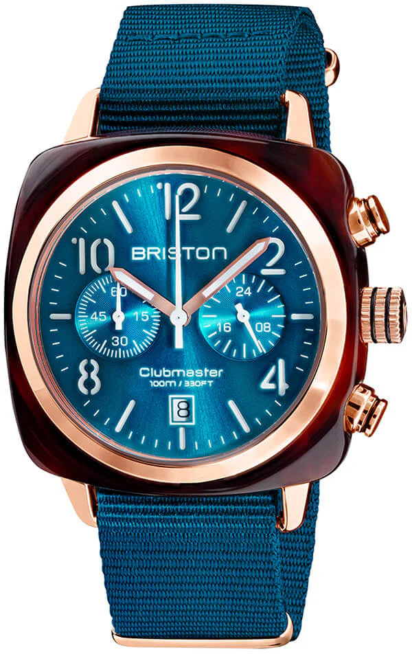 Briston Watch Clubmaster Classic Acetate Gold