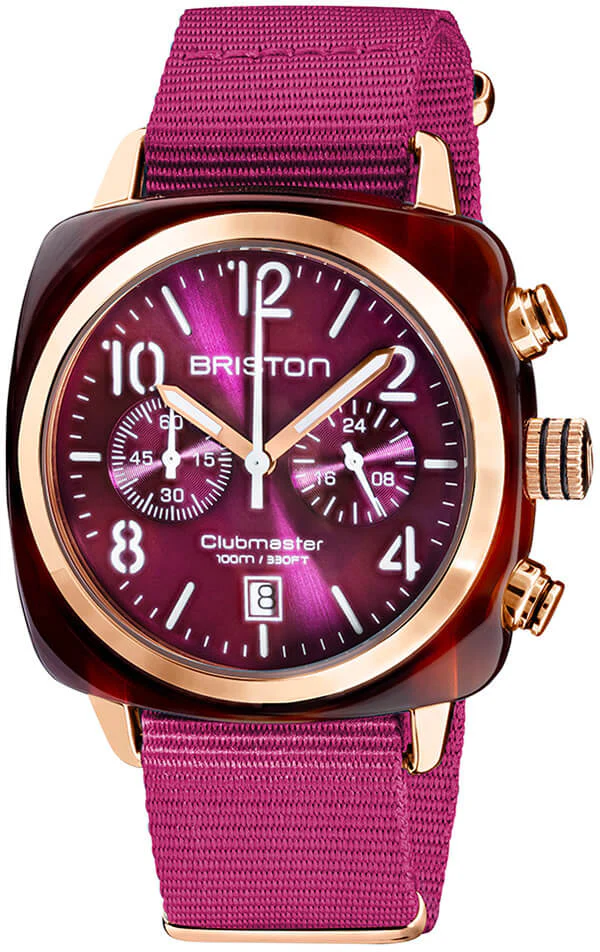 Briston Watch Clubmaster Classic Acetate Gold