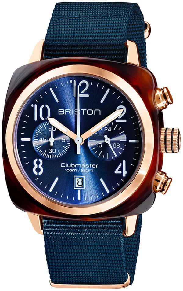 Briston Watch Clubmaster Classic Acetate Gold