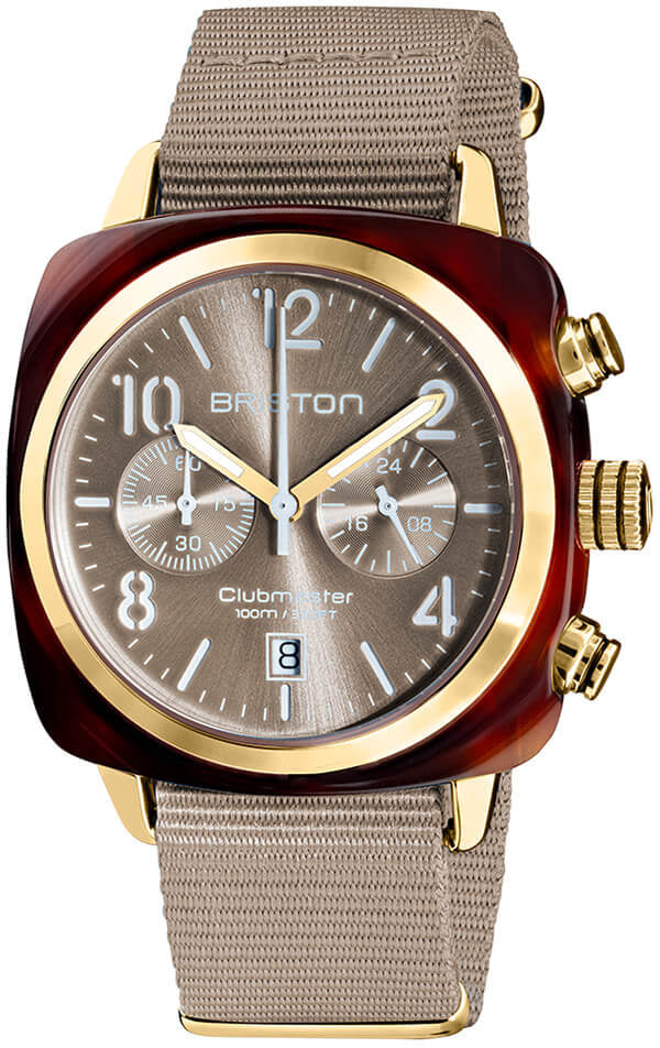Briston Clubmaster Classic Acetate Gold Watch