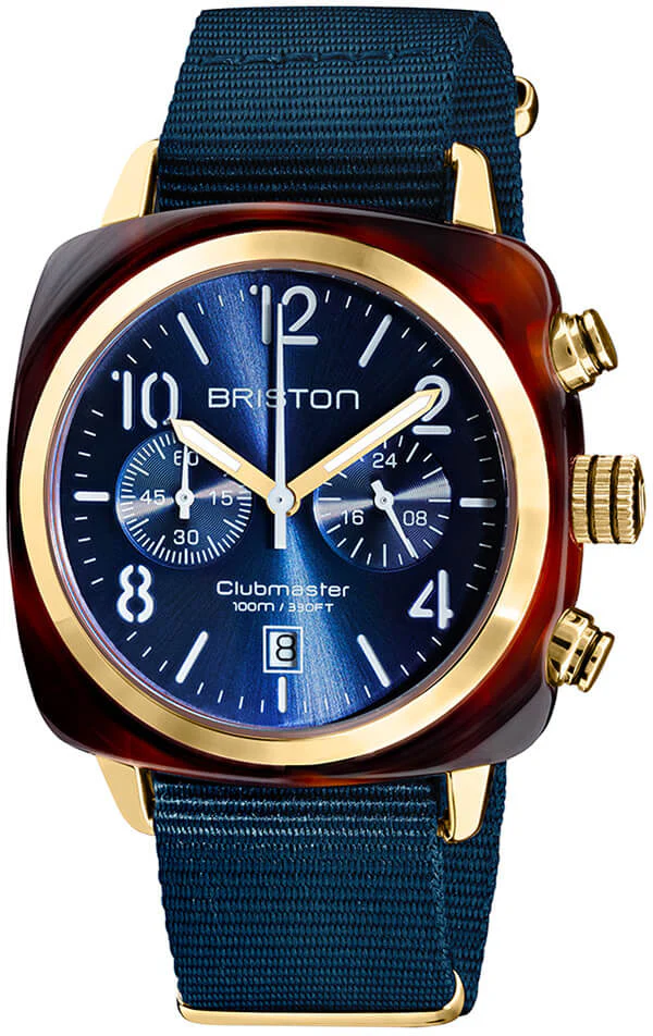 Briston Watch Clubmaster Classic Acetate Gold