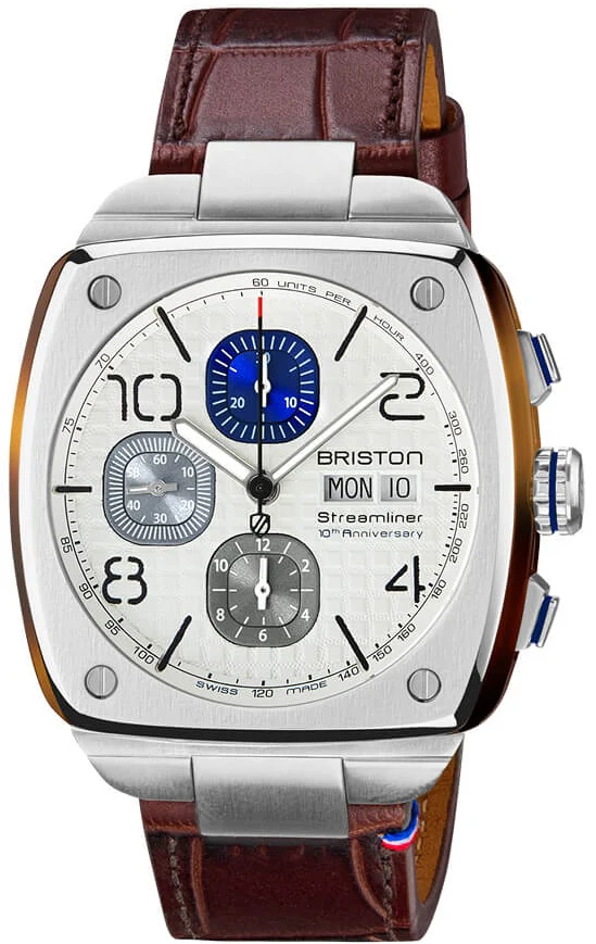Briston Watch Streamliner Urban 10th Anniversary White Limited Edition