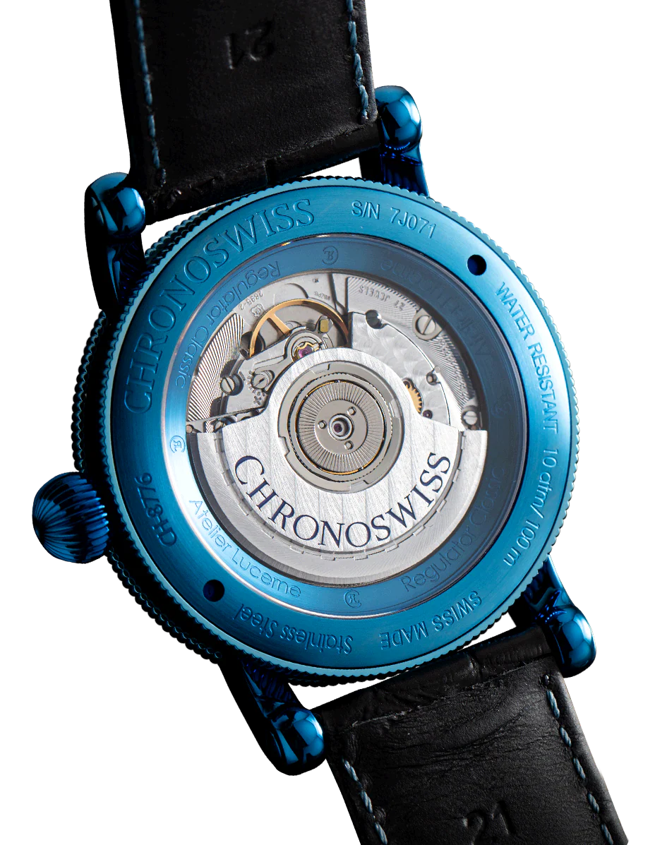 Chronoswiss Watch Regulator Classic Blue Steel - Image 3