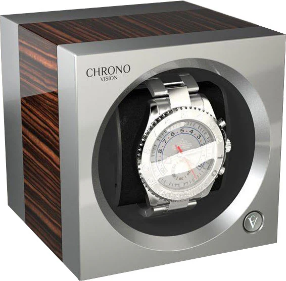Chronovision One Watch Winder Bluetooth HighmGloss Chrome Silk