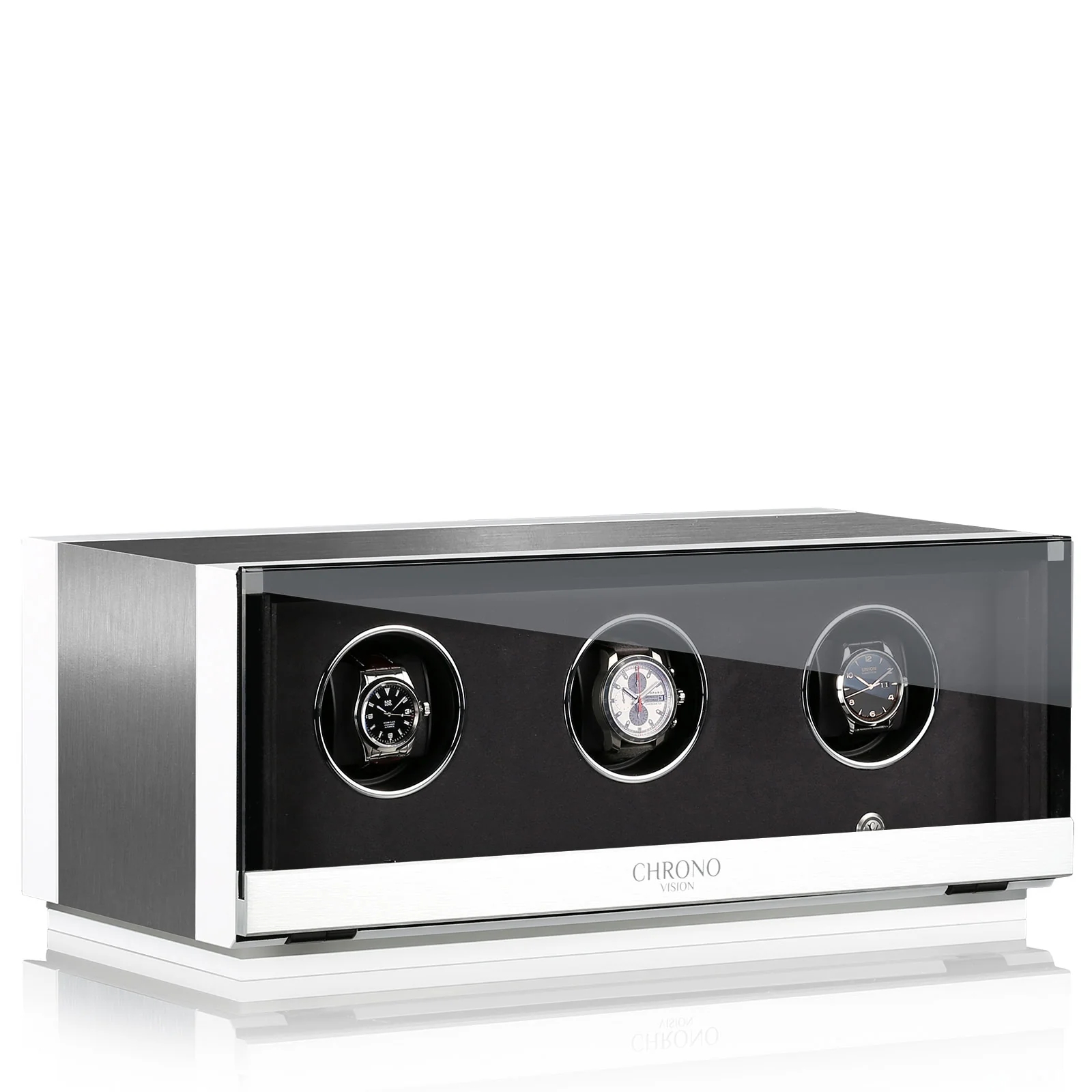 Chronovision Watch Winder Ambiance III Alu White Silk
