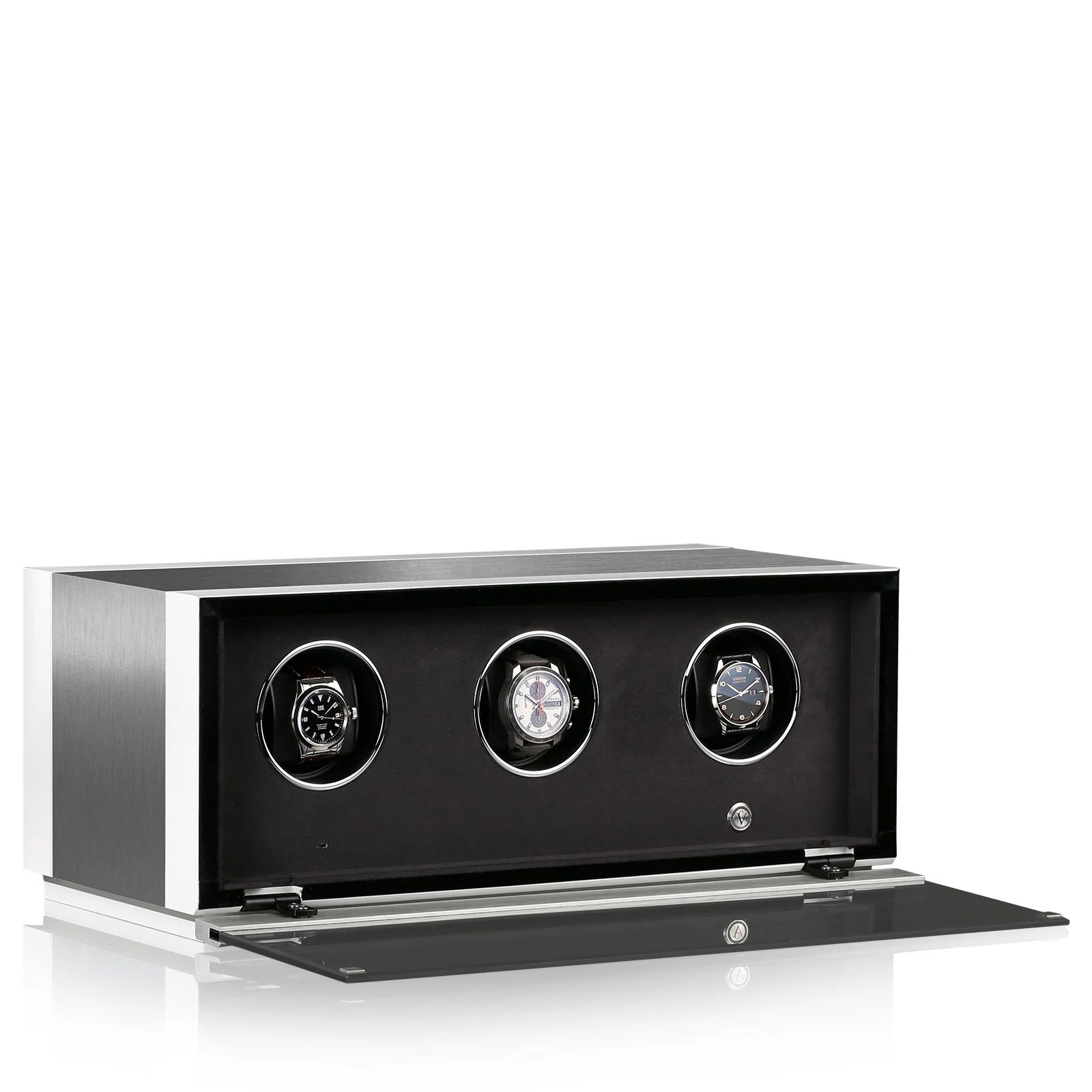 Chronovision Watch Winder Ambiance III Alu White Silk - Image 2