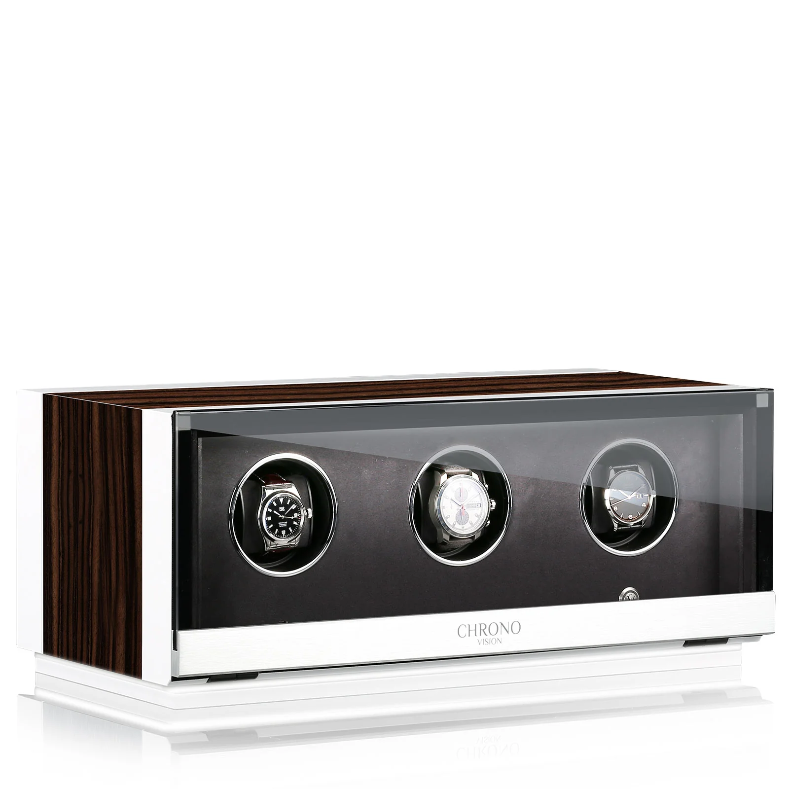 Chronovision Watch Winder Ambiance III Ebony Silk White Silk - Image 3