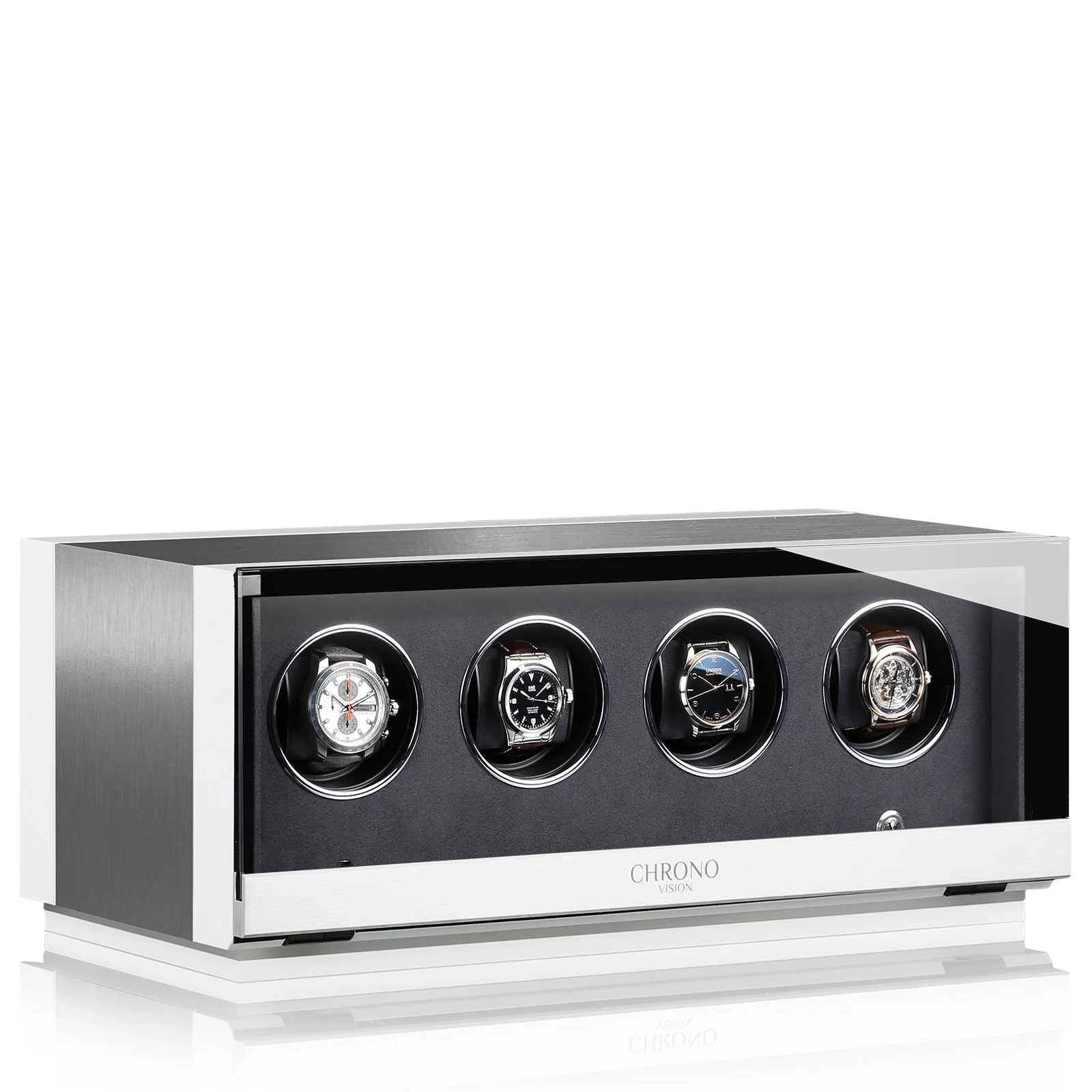 Chronovision Watch Winder Ambiance IV Alu White Silk