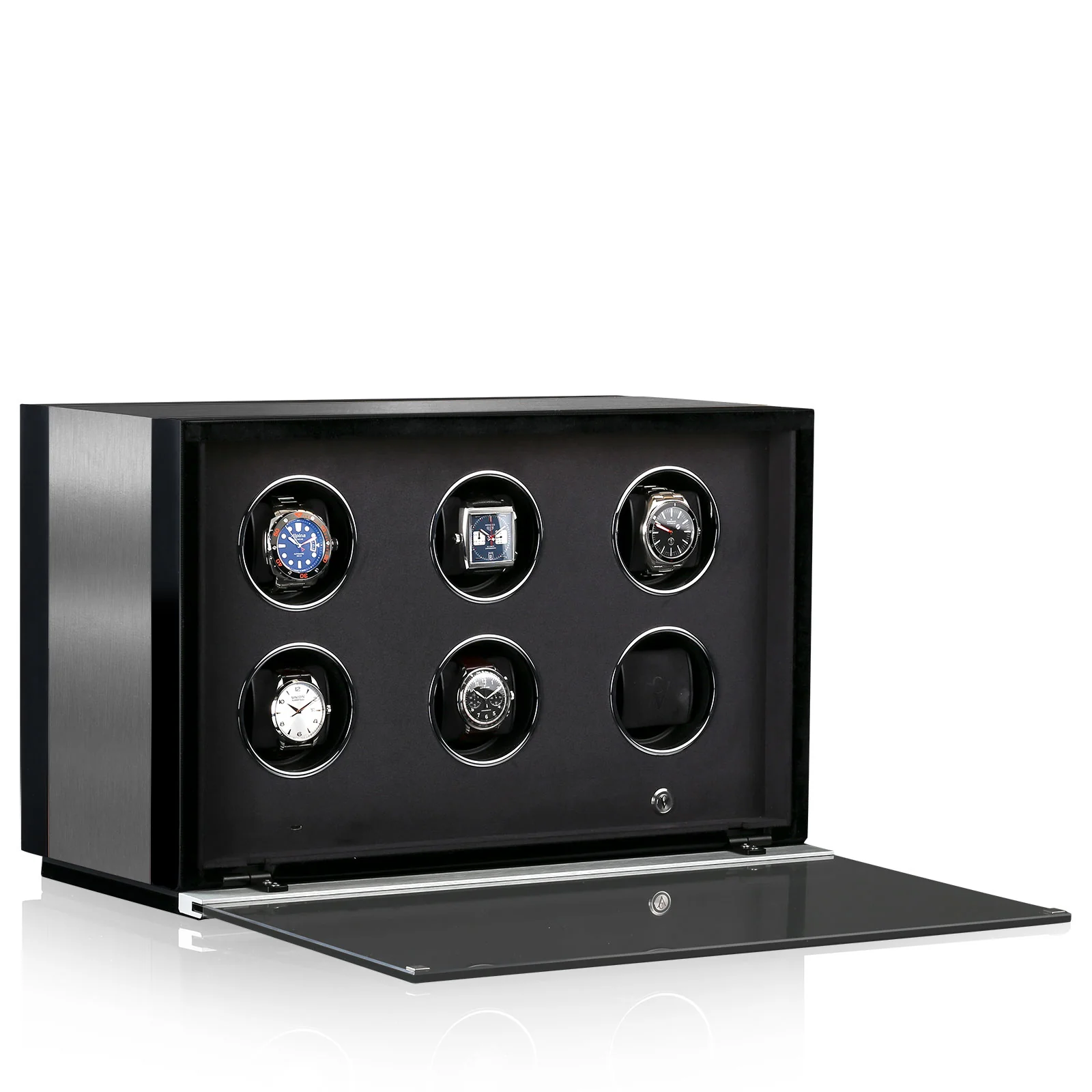 Chronovision Watch Winder Ambiance VI Alu Black Silk - Image 2