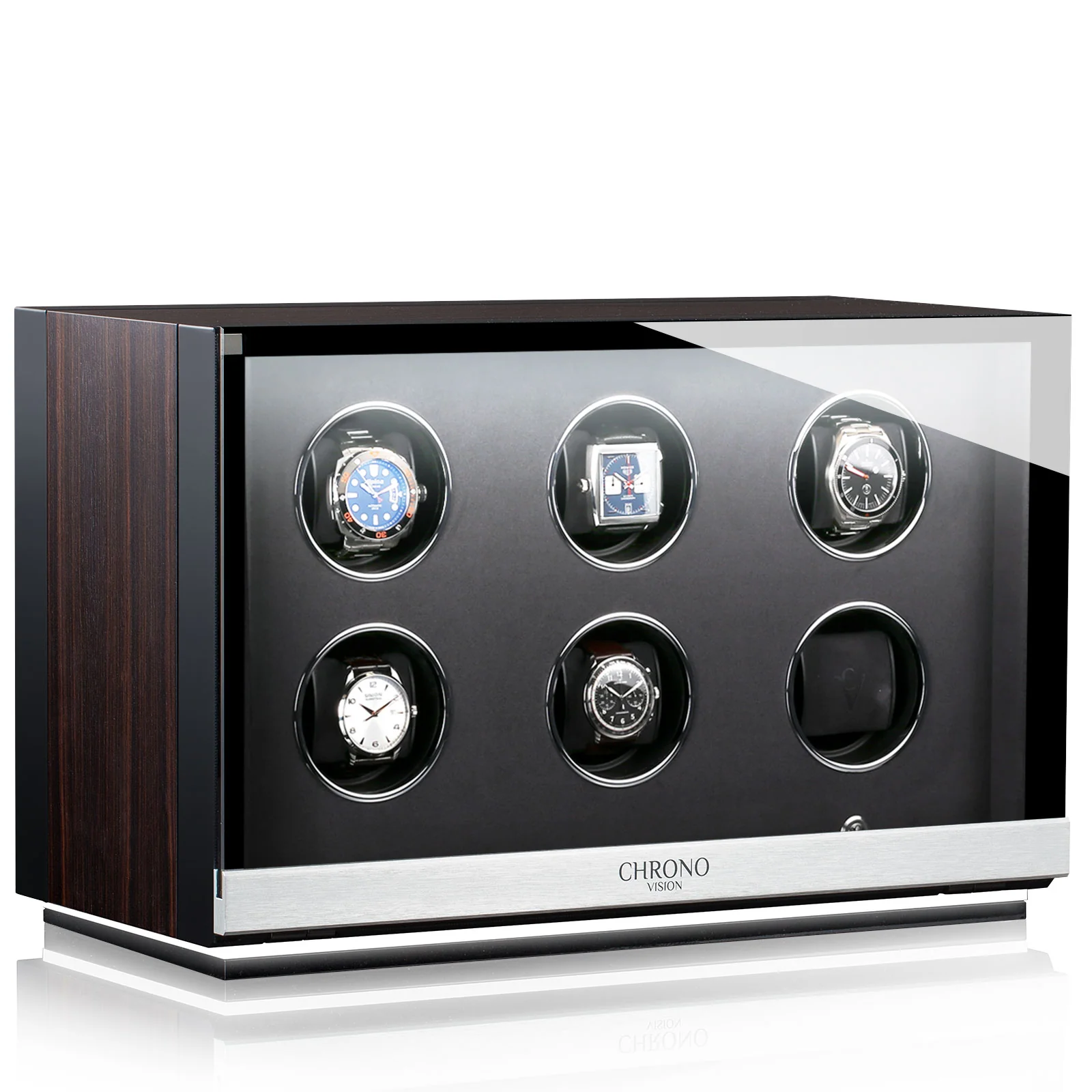 Chronovision Watch Winder Ambiance VI Ebony Silk Black Silk - Image 2