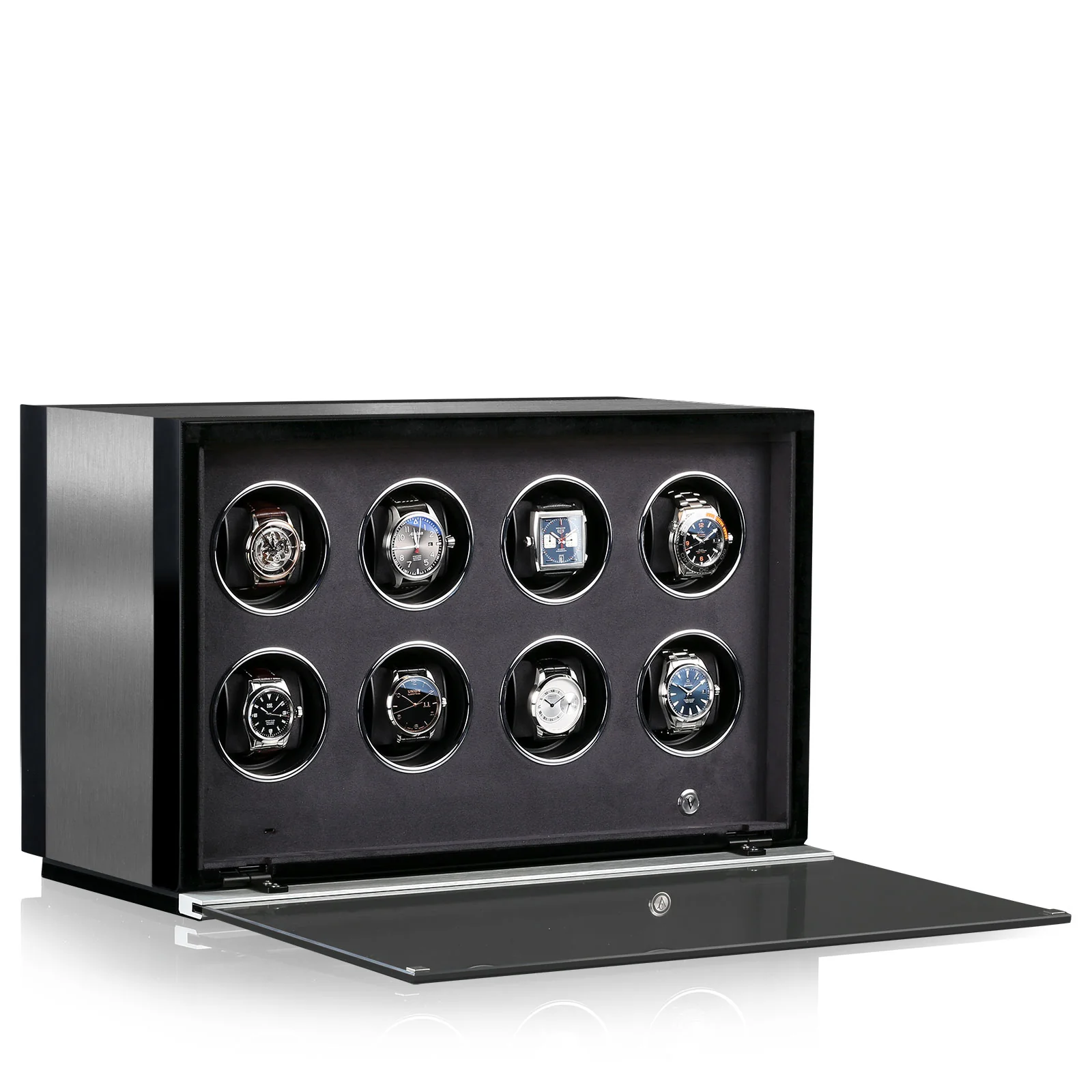 Chronovision Watch Winder Ambiance VIII Alu Black Silk