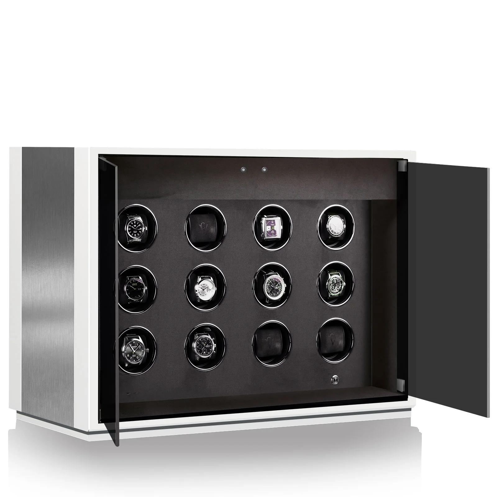 Chronovision Watch Winder Ambiance XII Alu White Silk